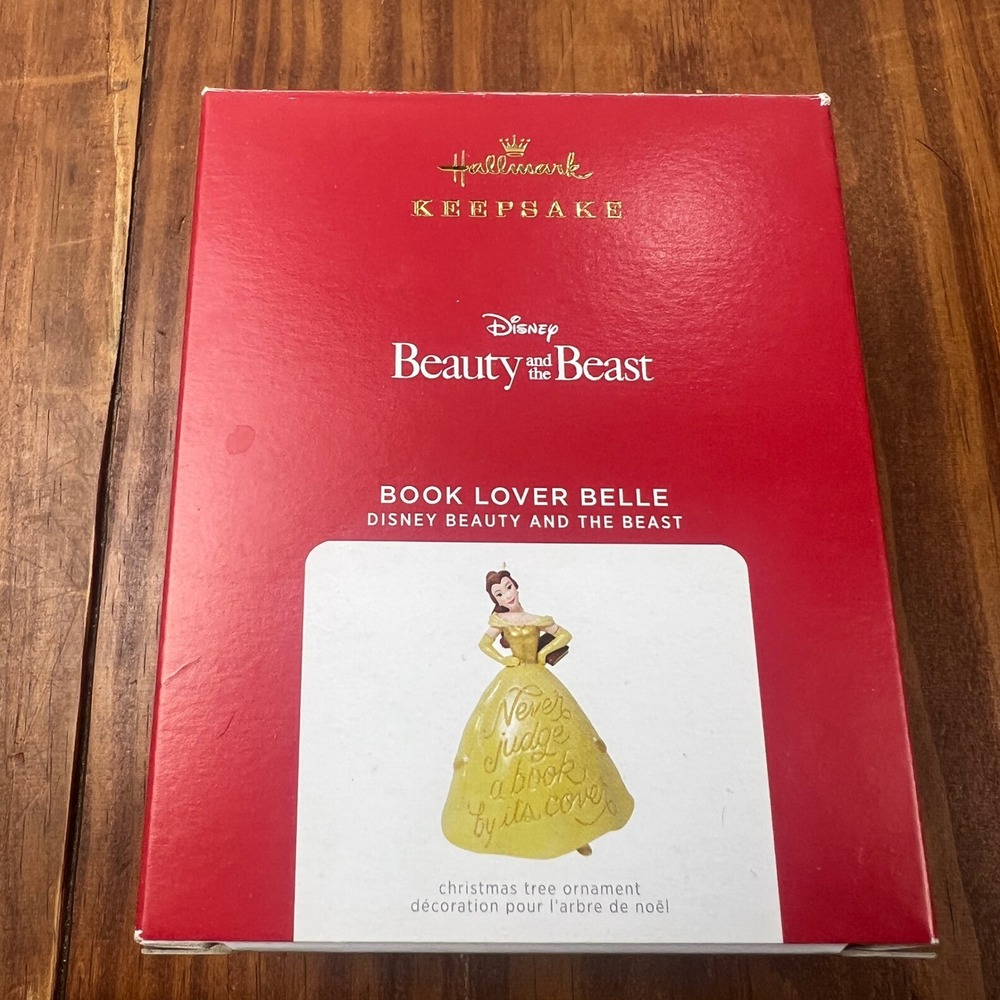 Hallmark Keepsake 2021 Disney Beauty and the Beast Book Lover Belle Ornament